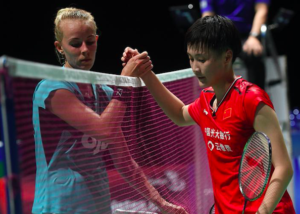 韩国羽毛球队翻盘印度羽毛球队，谌龙送出助攻